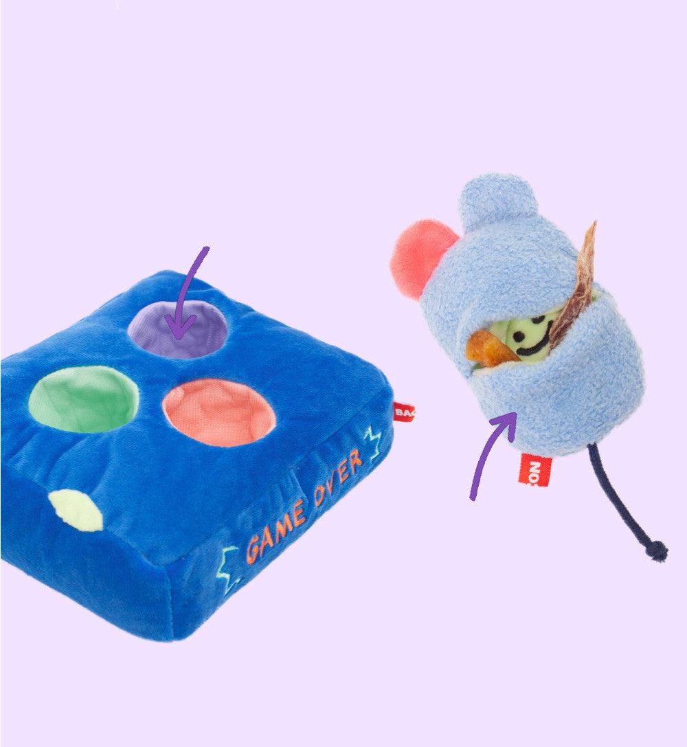 Haunted Hideaway: Interactive Ghost Mouse Plush Toy With Food-Hiding Feature